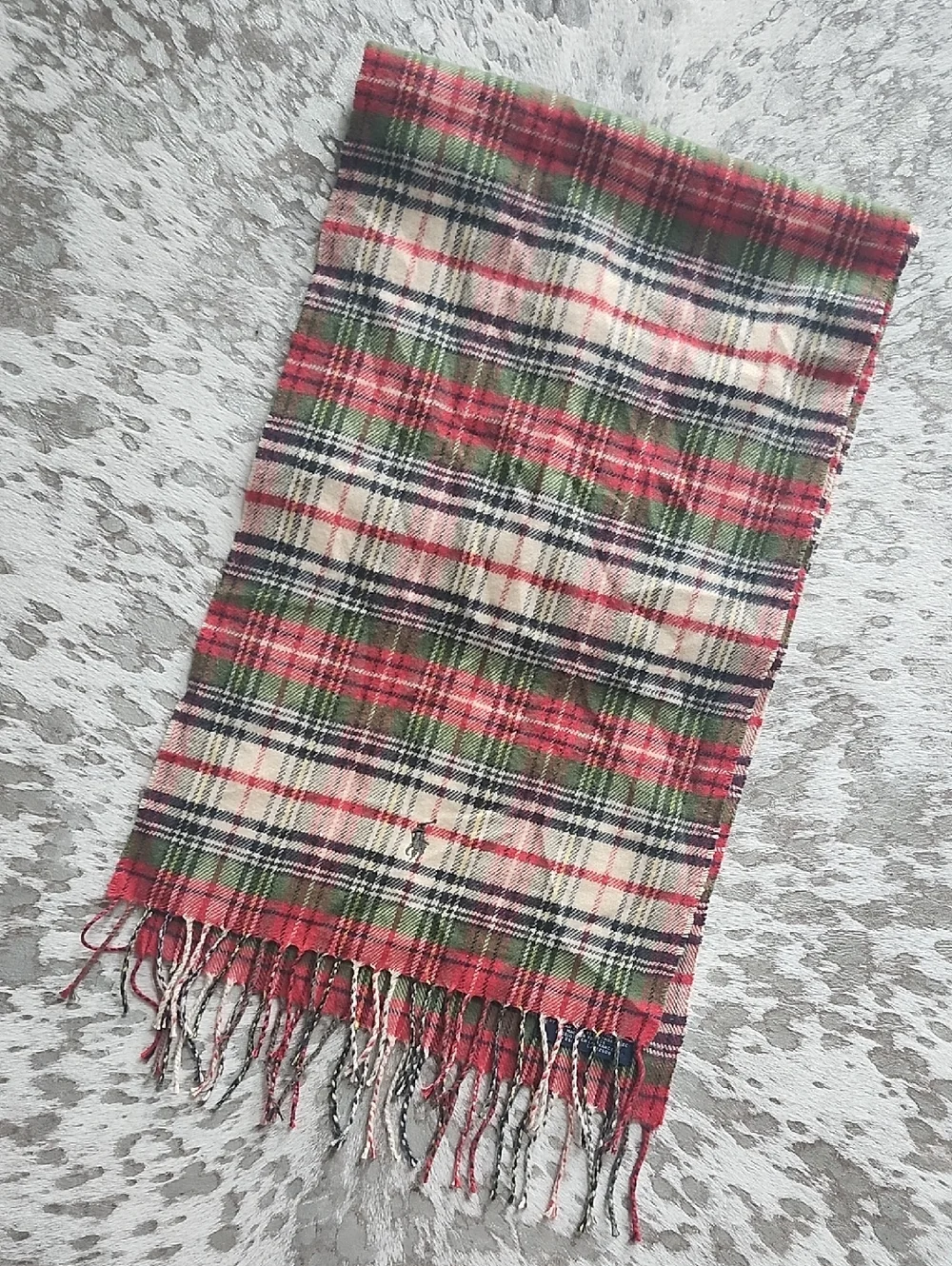 Ralph Lauren Cotton Plaid Scarf
